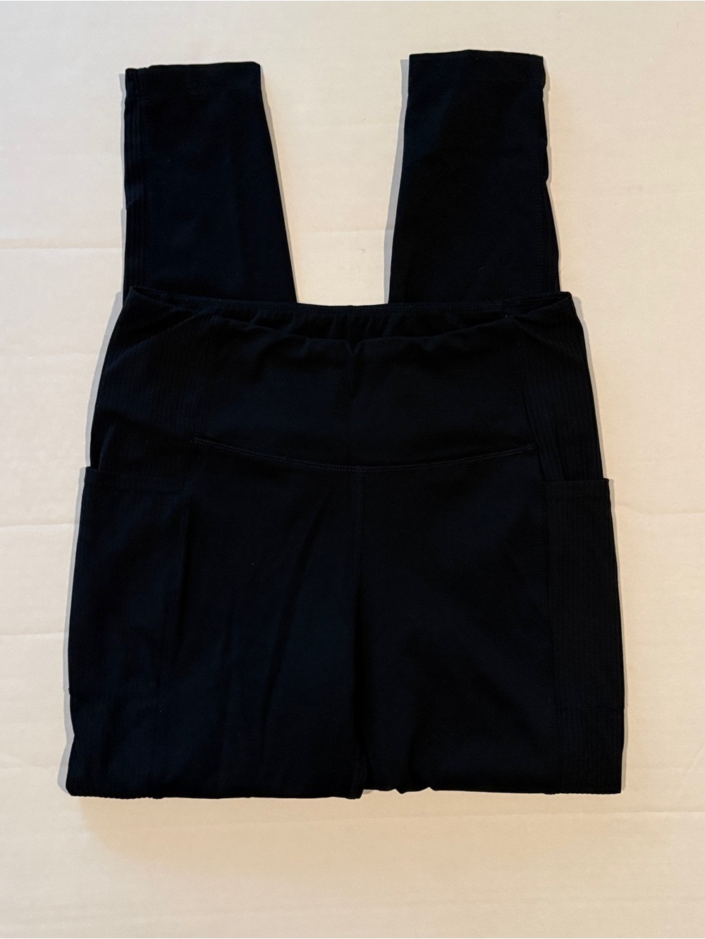 Mondetta Performance Black High-Rise Leggings with Side Pockets